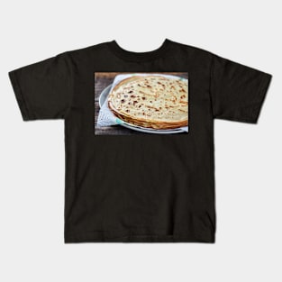 Stack of thin fine pancakes Kids T-Shirt